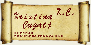 Kristina Čugalj vizit kartica